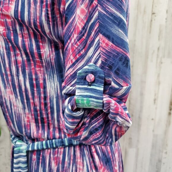 BCBGMaxAzria Faux Wrap Dress Multicolored Size XS - Picture 5 of 8